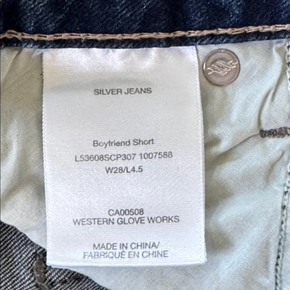 Silver Jeans Distressed Blue Jean Shorts